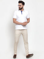 Jainish Men's Cream Solid Formal Trousers ( FGP 253Cream ) - Distacart