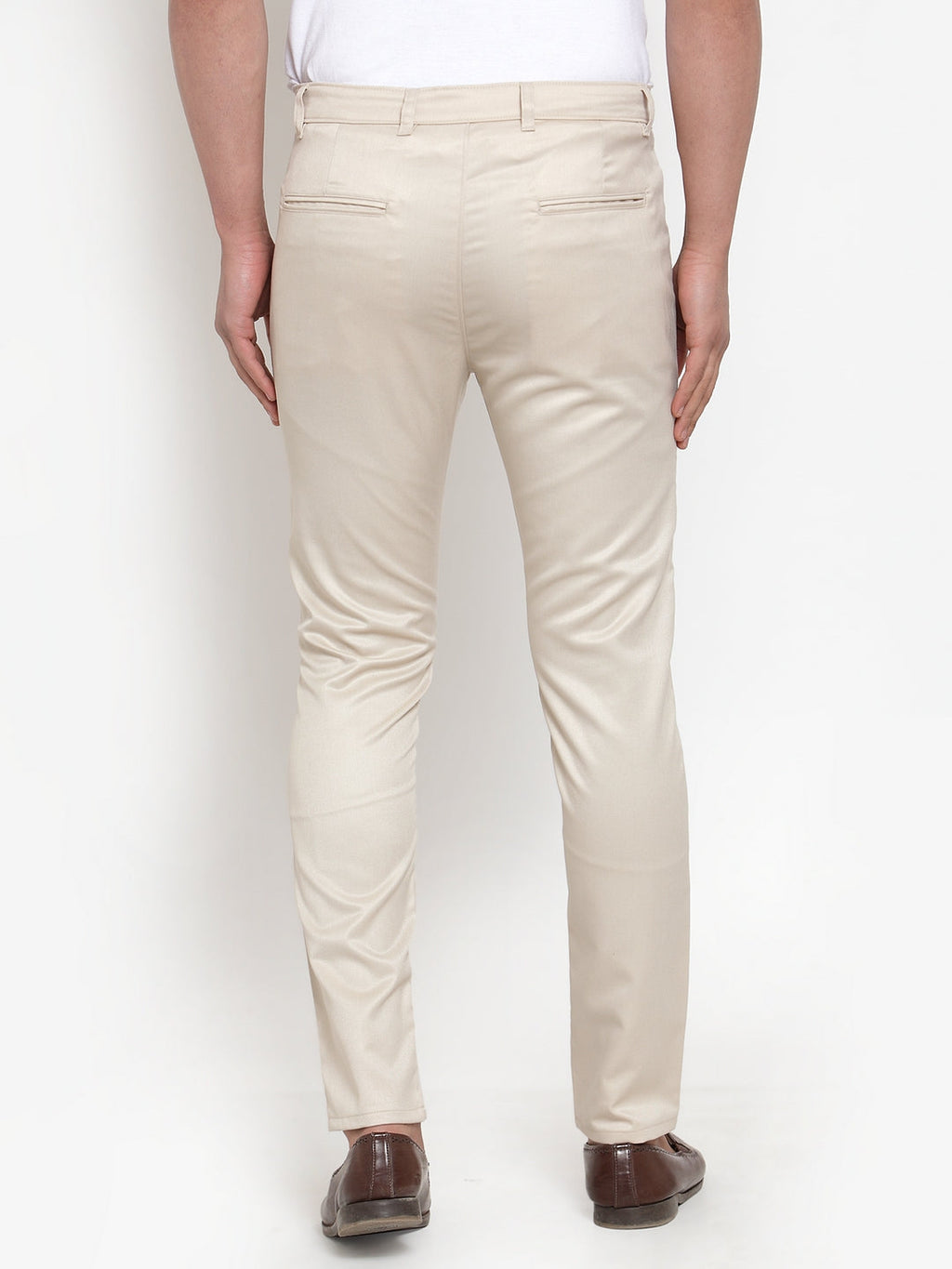 Jainish Men's Cream Solid Formal Trousers ( FGP 253Cream ) - Distacart