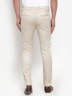 Jainish Men's Cream Solid Formal Trousers ( FGP 253Cream ) - Distacart
