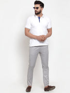 Jainish Men's Grey Solid Formal Trousers ( FGP 253Light-Grey ) - Distacart