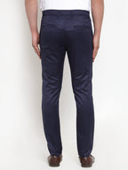 Jainish Men's Navy Solid Formal Trousers ( FGP 253Navy ) - Distacart