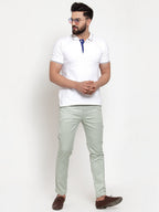 Jainish Men's Green Solid Formal Trousers ( FGP 253Pista ) - Distacart