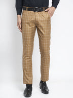 Jainish Men's Brown Formal Trousers ( FGP 260Brown ) - Distacart
