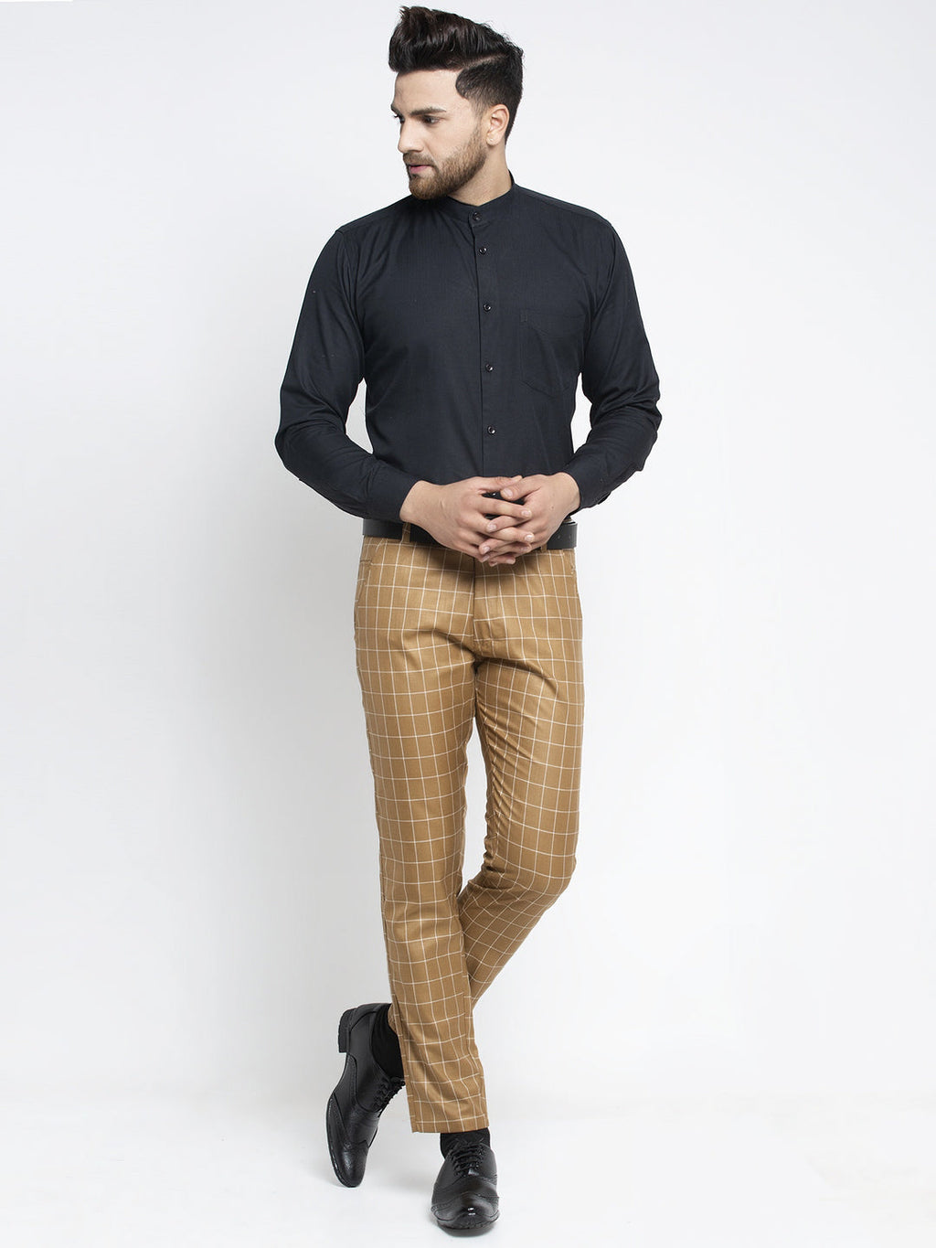 Jainish Men's Brown Formal Trousers ( FGP 260Brown ) - Distacart