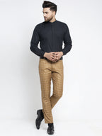 Jainish Men's Brown Formal Trousers ( FGP 260Brown ) - Distacart