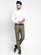 Jainish Men's Brown Formal Trousers ( FGP 260Coffee ) - Distacart