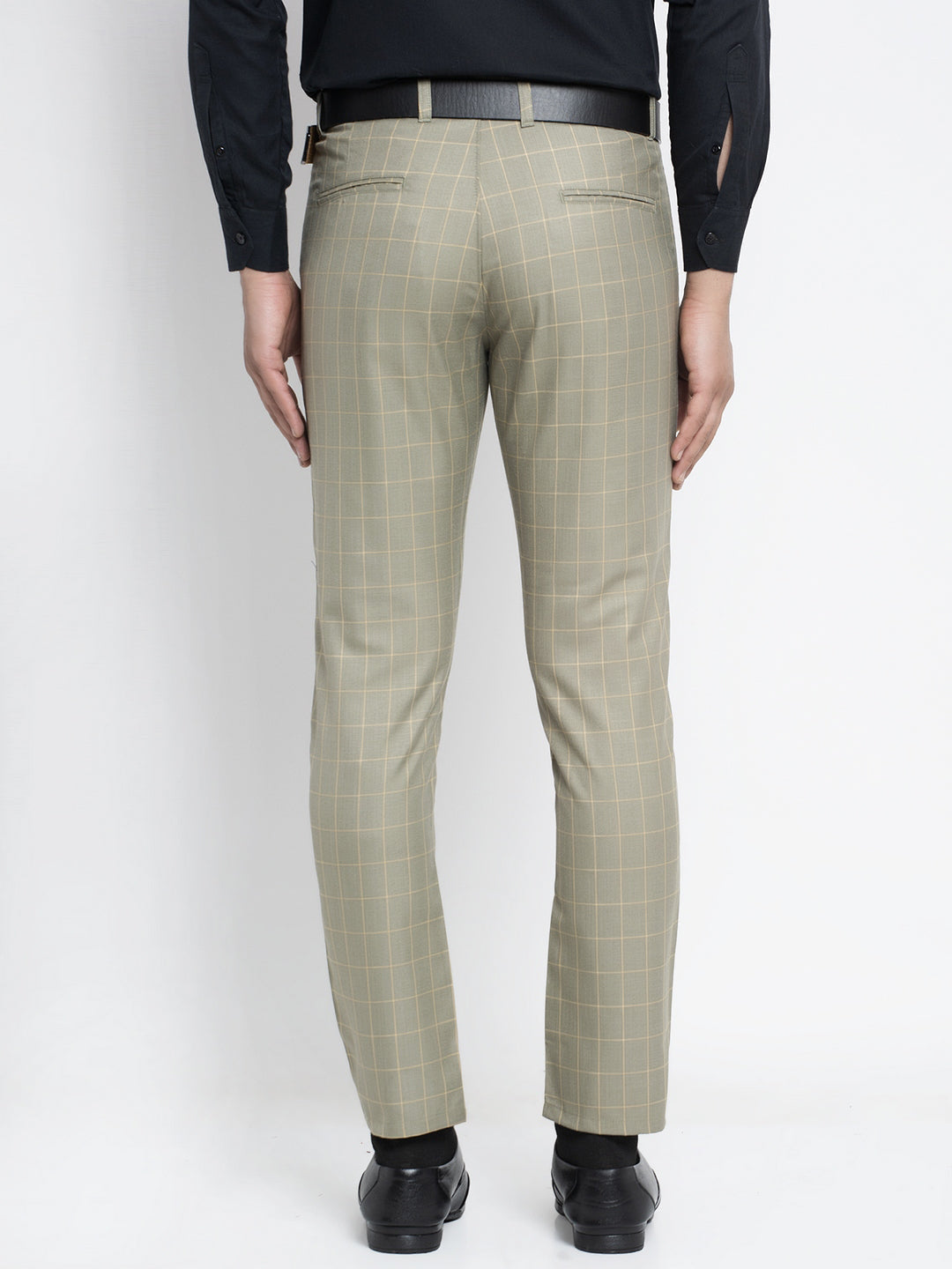 Jainish Men's Green Formal Trousers ( FGP 260Pista ) - Distacart