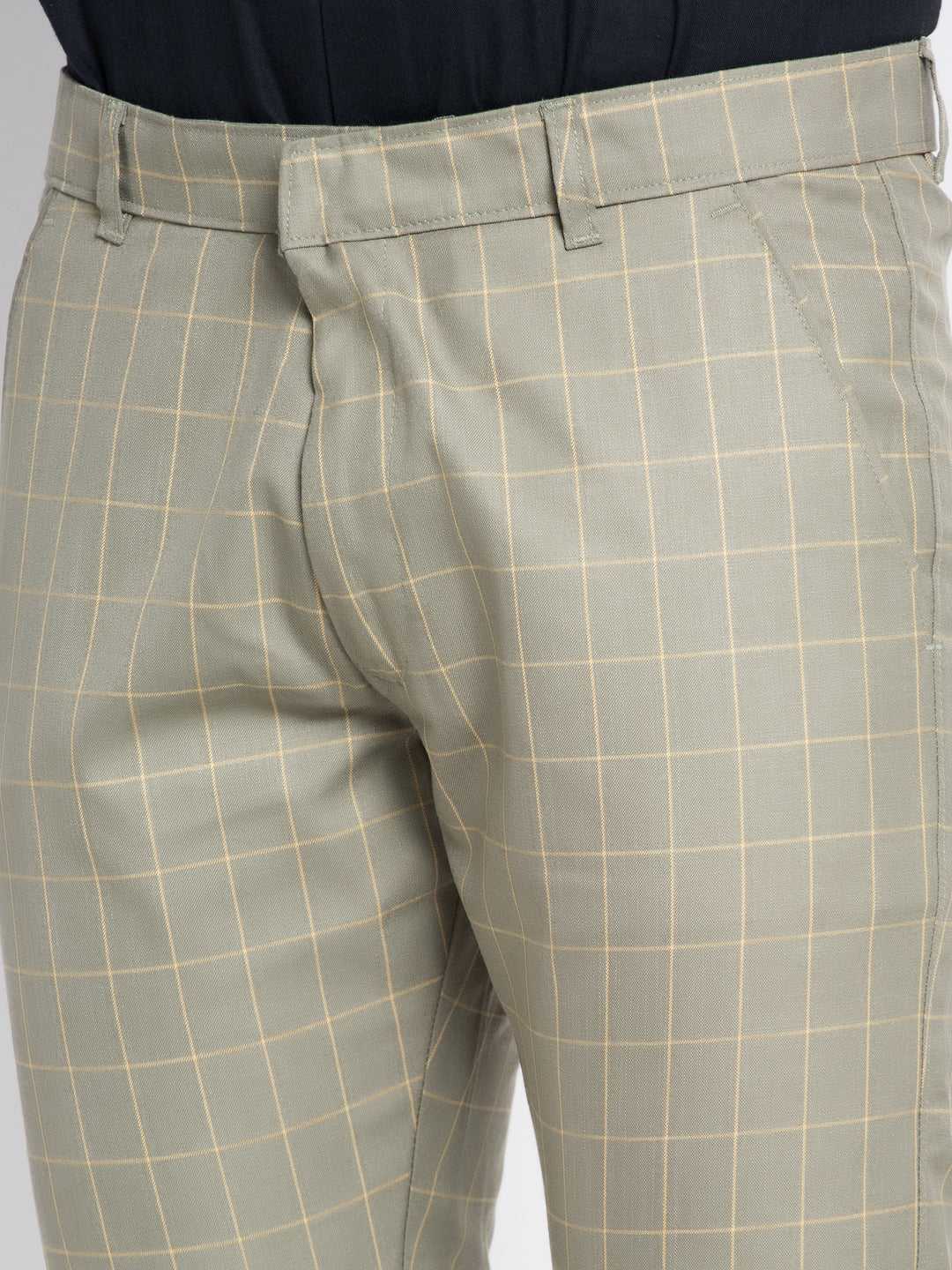 Jainish Men's Green Formal Trousers ( FGP 260Pista ) - Distacart