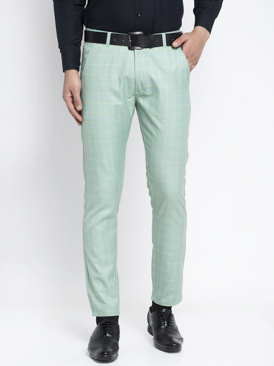 Jainish Men's Green Formal Trousers ( FGP 260Sea-Green ) - Distacart