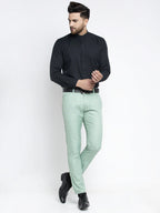 Jainish Men's Green Formal Trousers ( FGP 260Sea-Green ) - Distacart