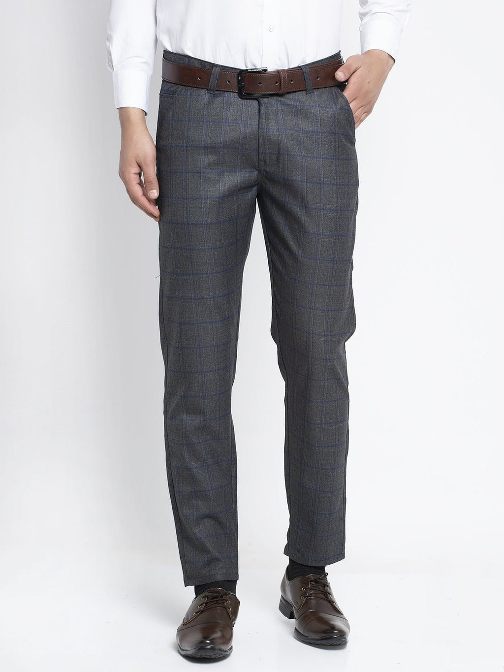 Jainish Men's Black Formal Trousers ( FGP 261Black ) - Distacart