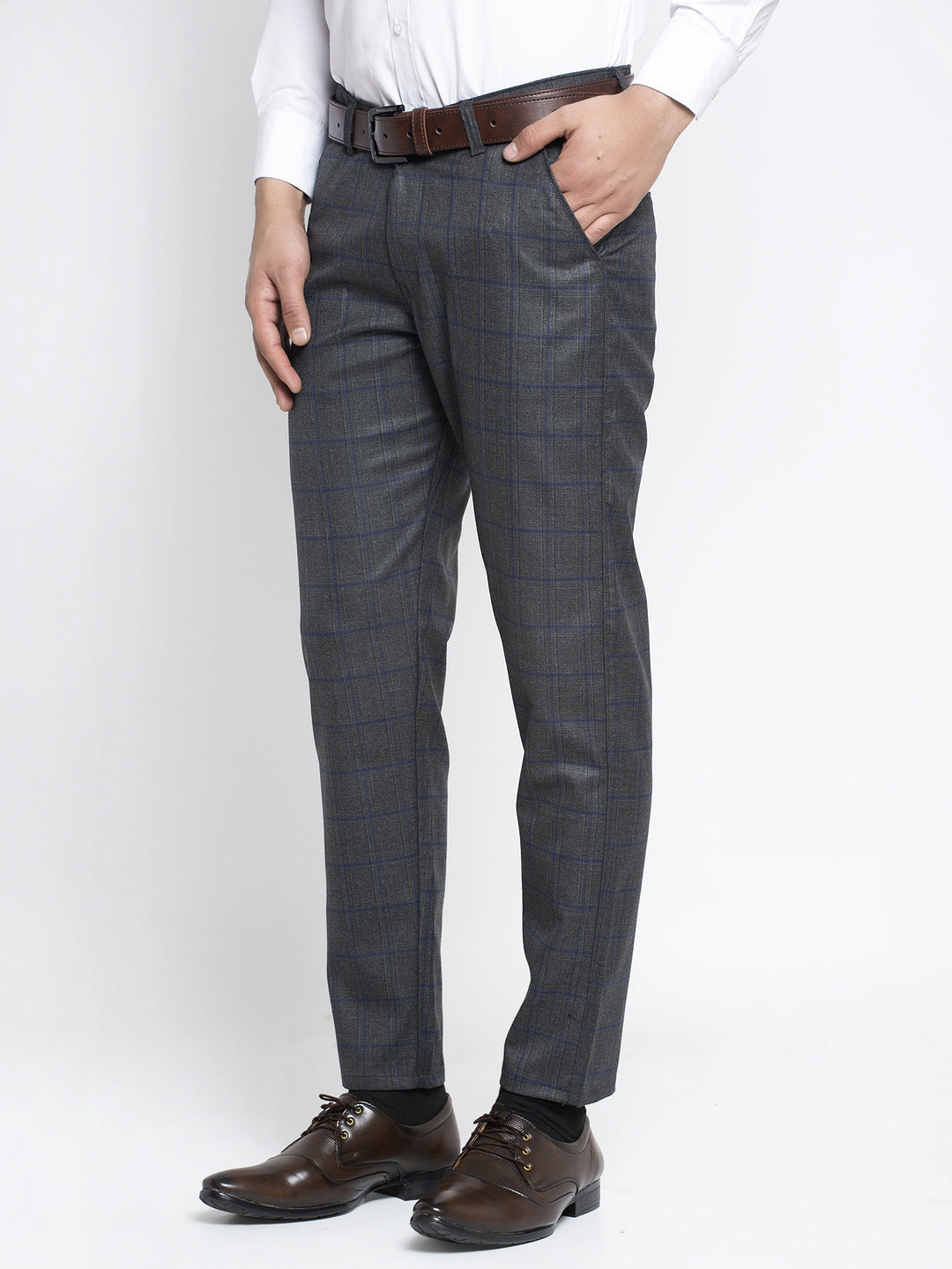 Jainish Men's Black Formal Trousers ( FGP 261Black ) - Distacart