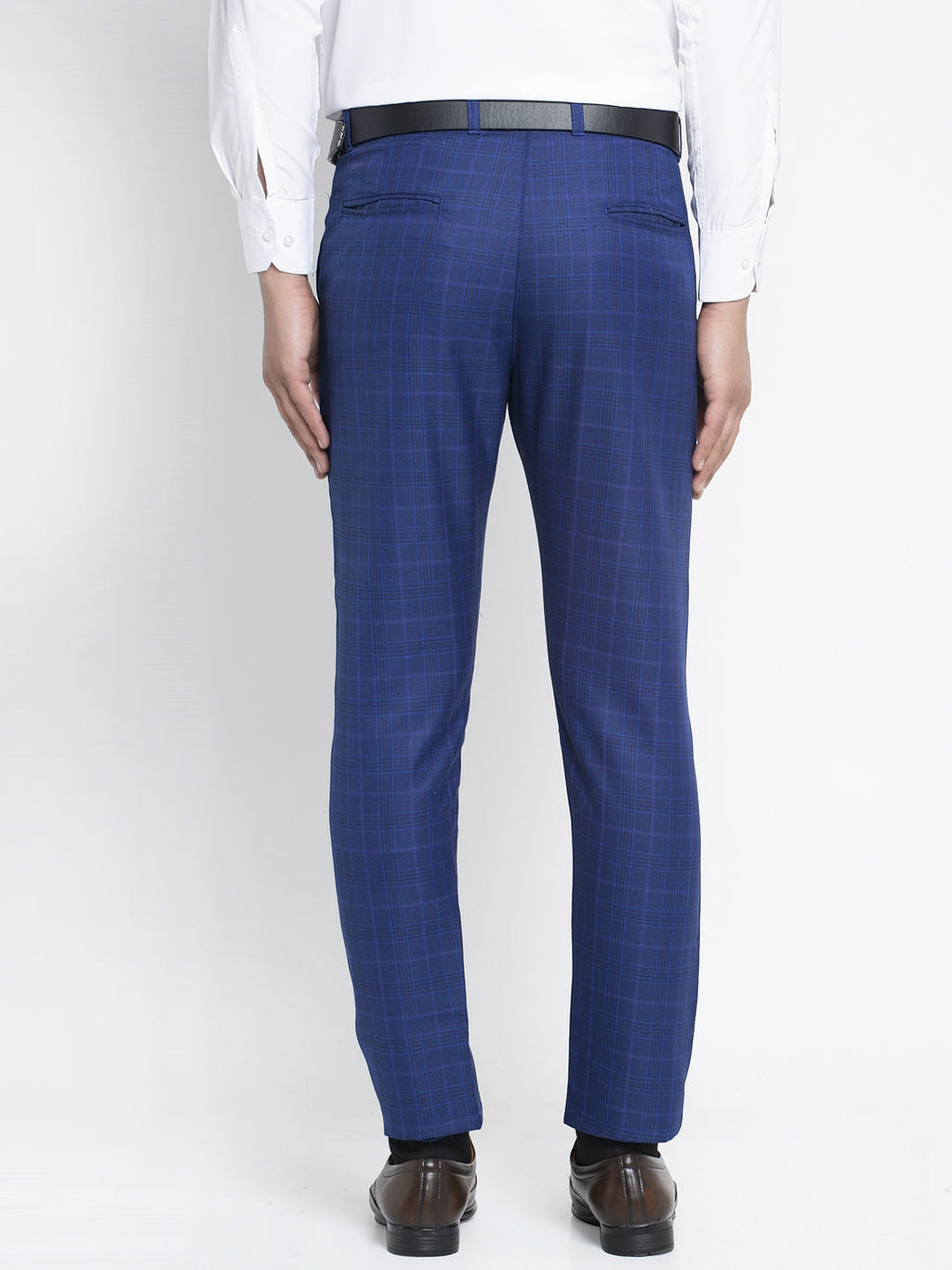Jainish Men's Blue Formal Trousers ( FGP 261Blue ) - Distacart