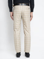 Jainish Men's Cream Formal Trousers ( FGP 261Cream ) - Distacart