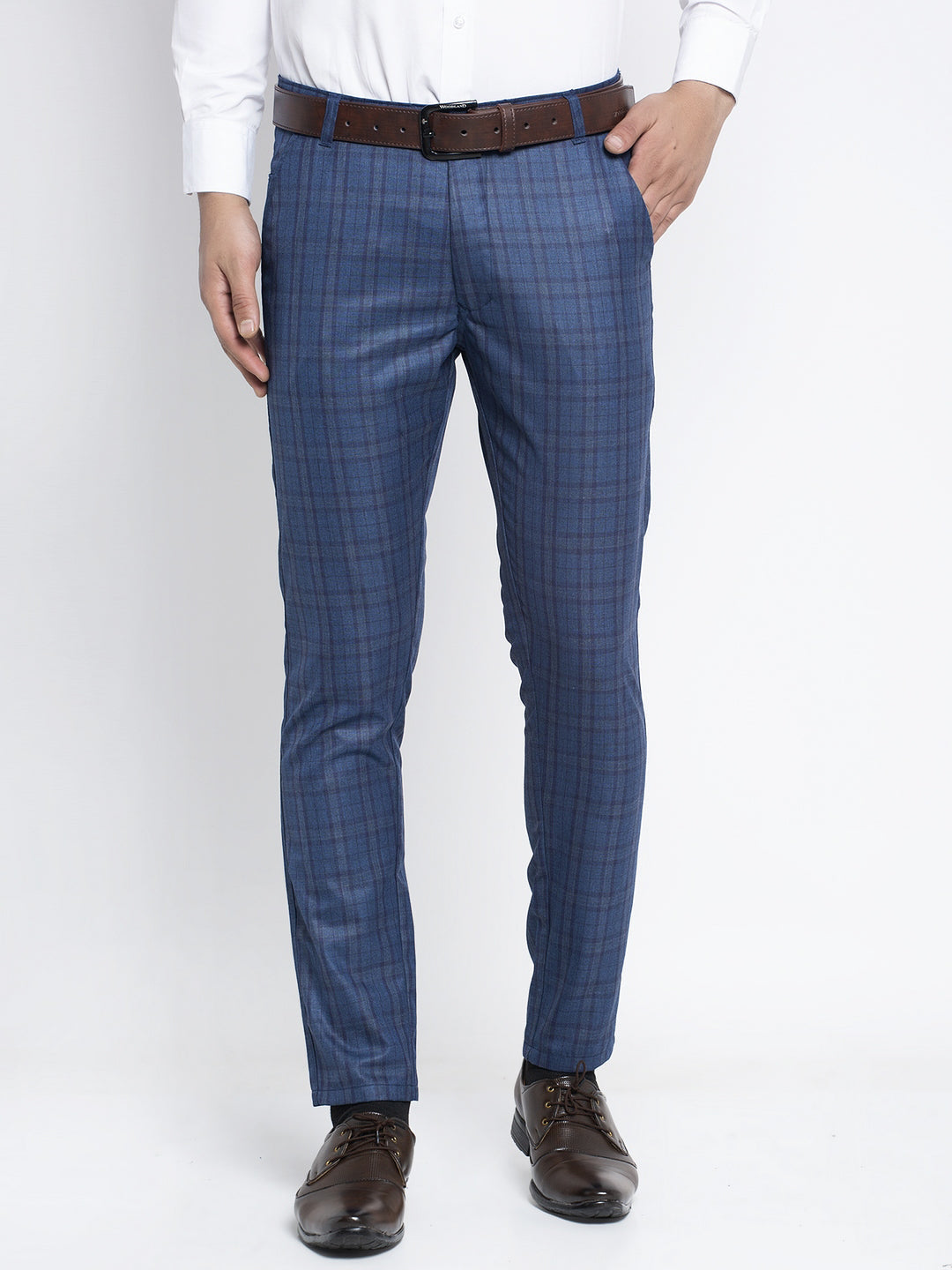 Jainish Men's Navy Formal Trousers ( FGP 261Navy ) - Distacart