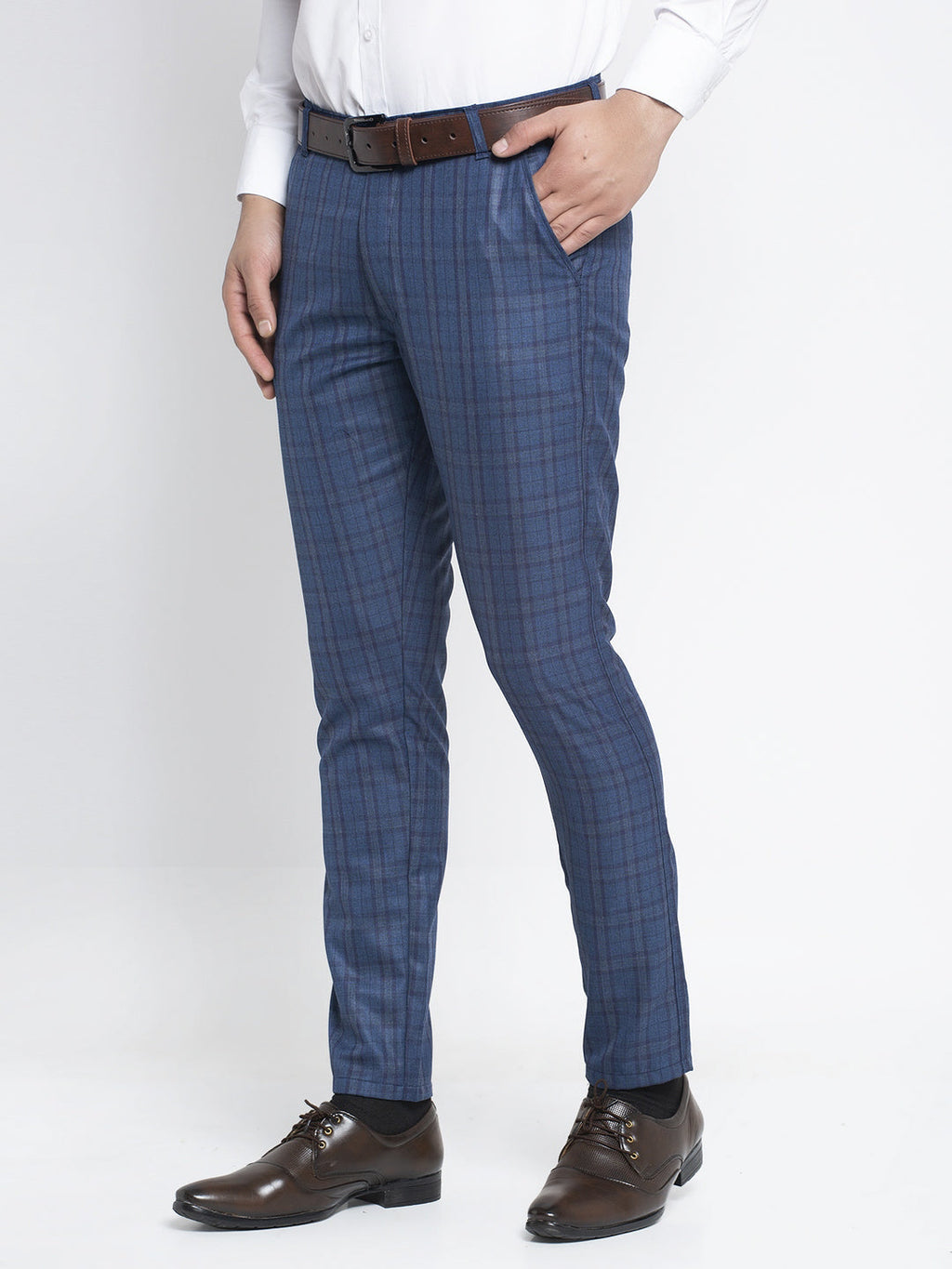 Jainish Men's Navy Formal Trousers ( FGP 261Navy ) - Distacart
