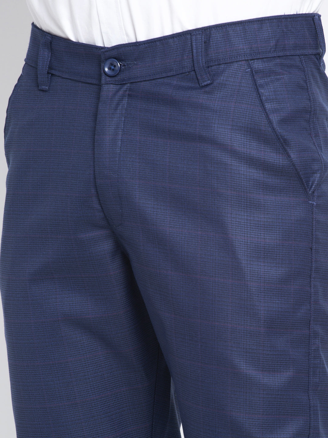 Jainish Men's Blue Formal Trousers ( FGP 262Blue ) - Distacart