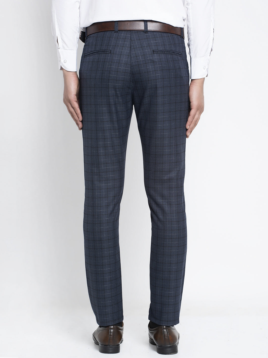 Jainish Men's Black Formal Trousers ( FGP 263Charcoal ) - Distacart