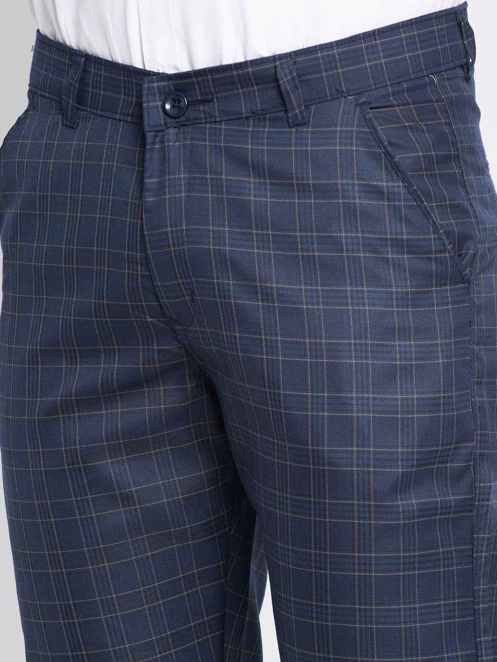 Jainish Men's Navy Formal Trousers ( FGP 264Navy ) - Distacart