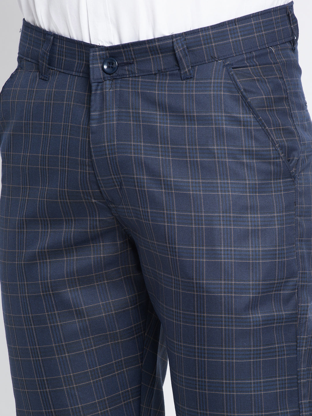 Jainish Men's Navy Formal Trousers ( FGP 264Navy ) - Distacart