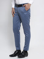 Jainish Men's Blue Cotton Solid Formal Trousers ( FGP 265Indigo ) - Distacart