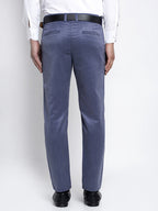 Jainish Men's Blue Cotton Solid Formal Trousers ( FGP 265Navy ) - Distacart