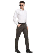 Jainish Men's Black Cotton Checked Formal Trousers ( FGP 267Charcoal ) - Distacart
