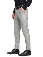 Jainish Men's Grey Cotton Solid Formal Trousers ( FGP 268Grey ) - Distacart