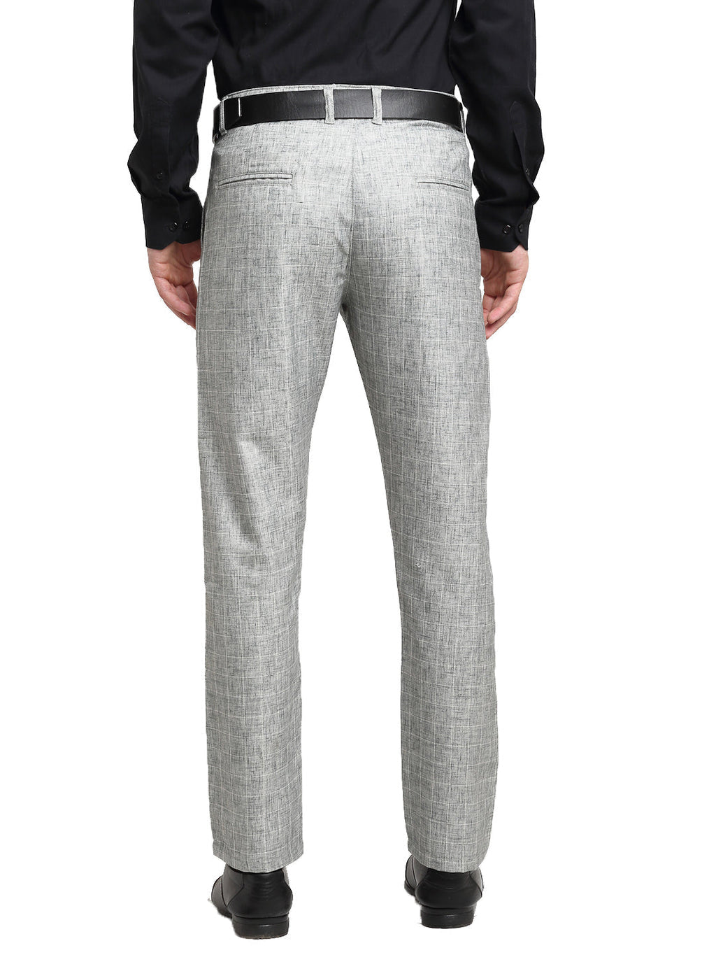Jainish Men's Grey Cotton Solid Formal Trousers ( FGP 268Grey ) - Distacart