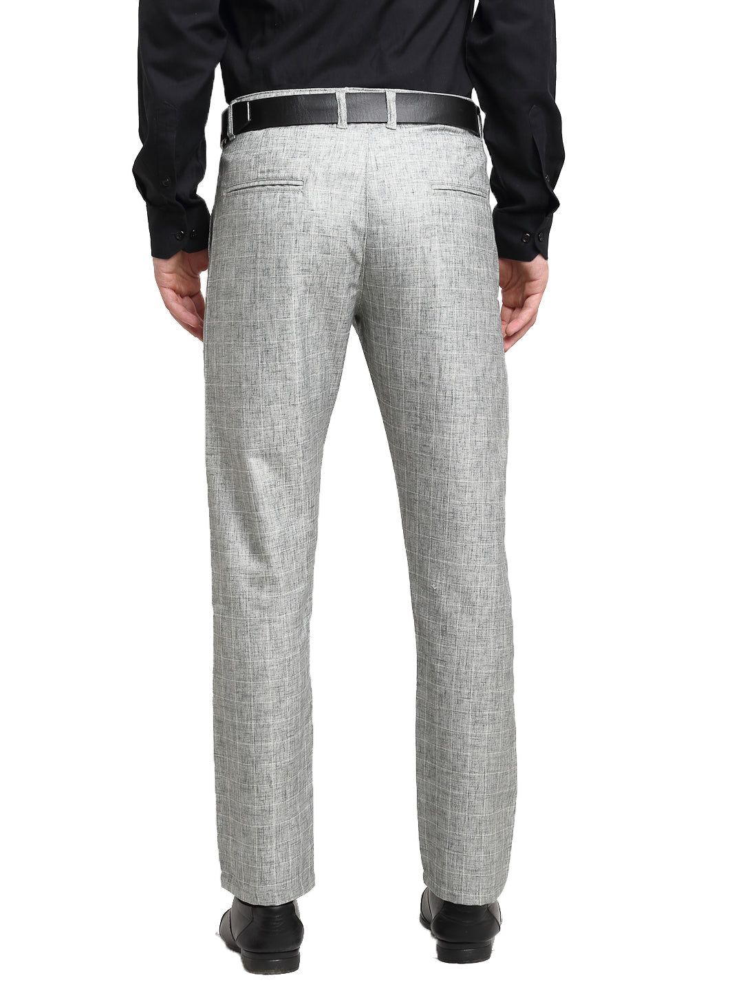 Jainish Men's Grey Cotton Solid Formal Trousers ( FGP 268Grey ) - Distacart