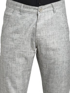 Jainish Men's Grey Cotton Solid Formal Trousers ( FGP 268Grey ) - Distacart