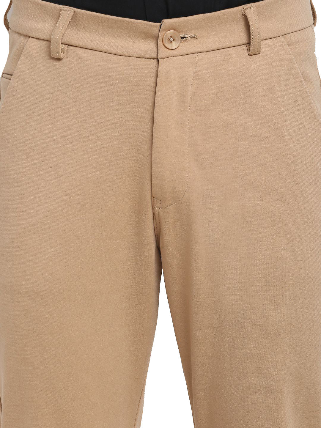 Jainish Men's Beige 4-Way Lycra Tapered Fit Trousers ( FGP 269Beige ) - Distacart