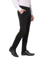 Jainish Men's Black 4-Way Lycra Tapered Fit Trousers ( FGP 269Black ) - Distacart