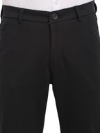 Jainish Men's Black 4-Way Lycra Tapered Fit Trousers ( FGP 269Black ) - Distacart