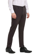 Jainish Men's Brown 4-Way Lycra Tapered Fit Trousers ( FGP 269Brown ) - Distacart