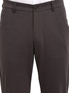 Jainish Men's Brown 4-Way Lycra Tapered Fit Trousers ( FGP 269Brown ) - Distacart