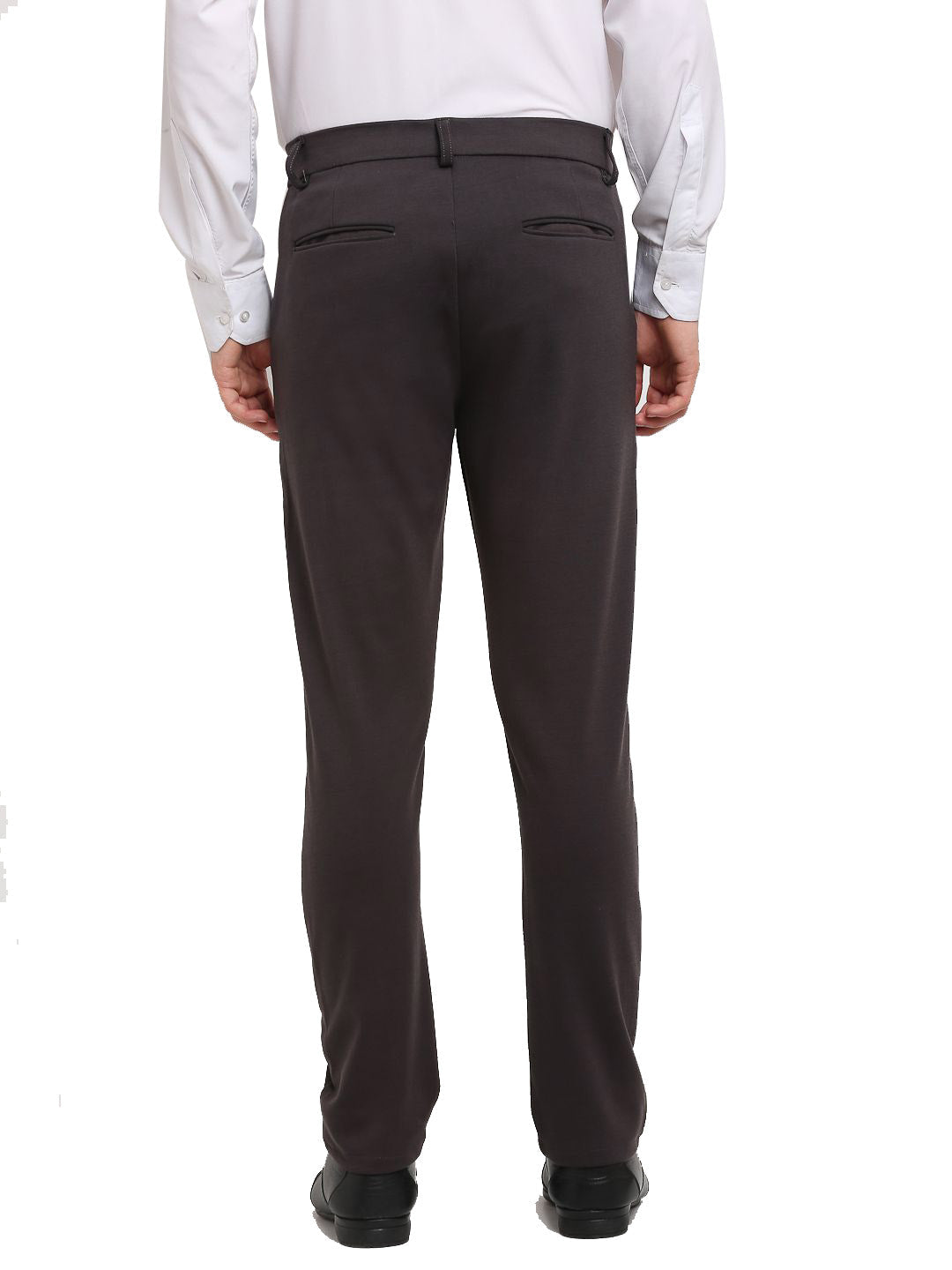 Jainish Men's Brown 4-Way Lycra Tapered Fit Trousers ( FGP 269Brown ) - Distacart