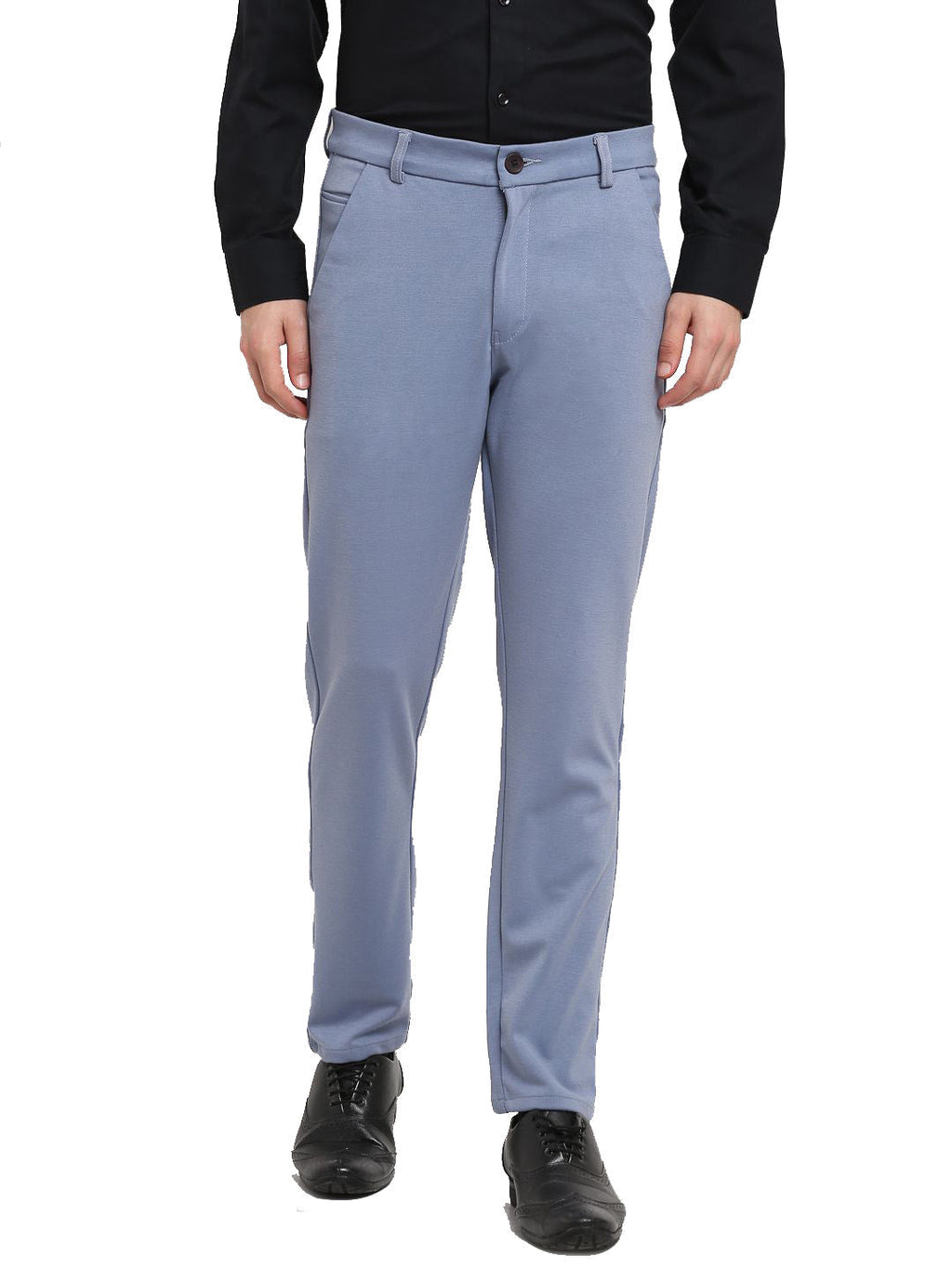 Jainish Men's Grey 4-Way Lycra Tapered Fit Trousers ( FGP 269Grey ) - Distacart