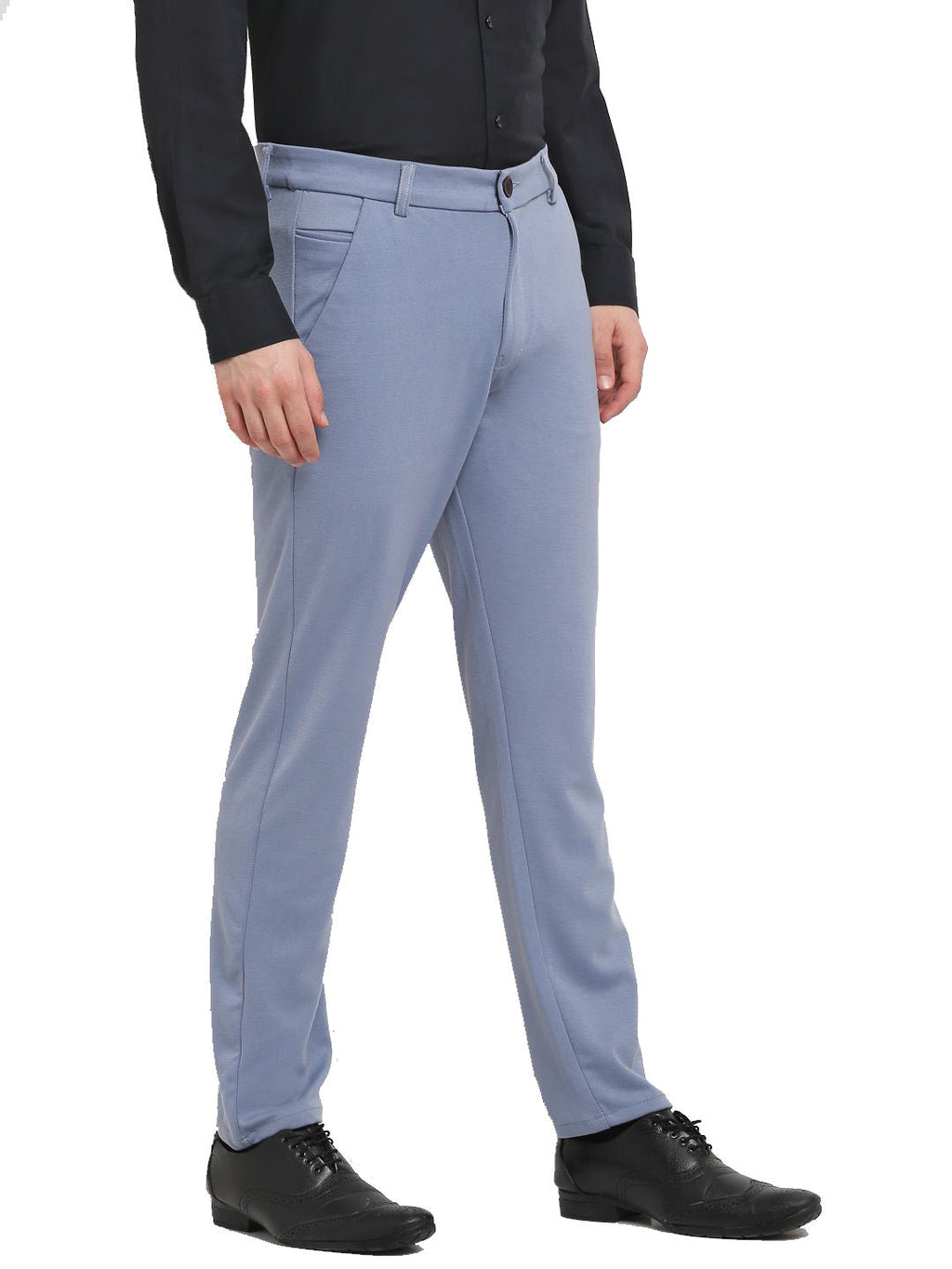 Jainish Men's Grey 4-Way Lycra Tapered Fit Trousers ( FGP 269Grey ) - Distacart