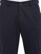 Jainish Men's Navy Blue 4-Way Lycra Tapered Fit Trousers ( FGP 269Navy ) - Distacart