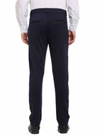 Jainish Men's Navy Blue 4-Way Lycra Tapered Fit Trousers ( FGP 269Navy ) - Distacart