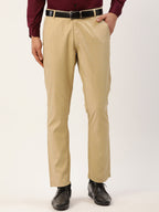 Jainish Men's Beige Checked Formal Trousers ( FGP 270 Beige ) - Distacart