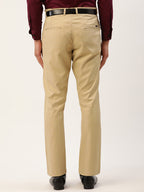 Jainish Men's Beige Checked Formal Trousers ( FGP 270 Beige ) - Distacart