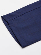 Jainish Men's Blue Checked Formal Trousers ( FGP 270 Blue ) - Distacart