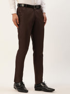Jainish Men's Coffee Checked Formal Trousers ( FGP 270 Coffee ) - Distacart