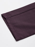 Jainish Men's Maroon Checked Formal Trousers ( FGP 270 Maroon ) - Distacart