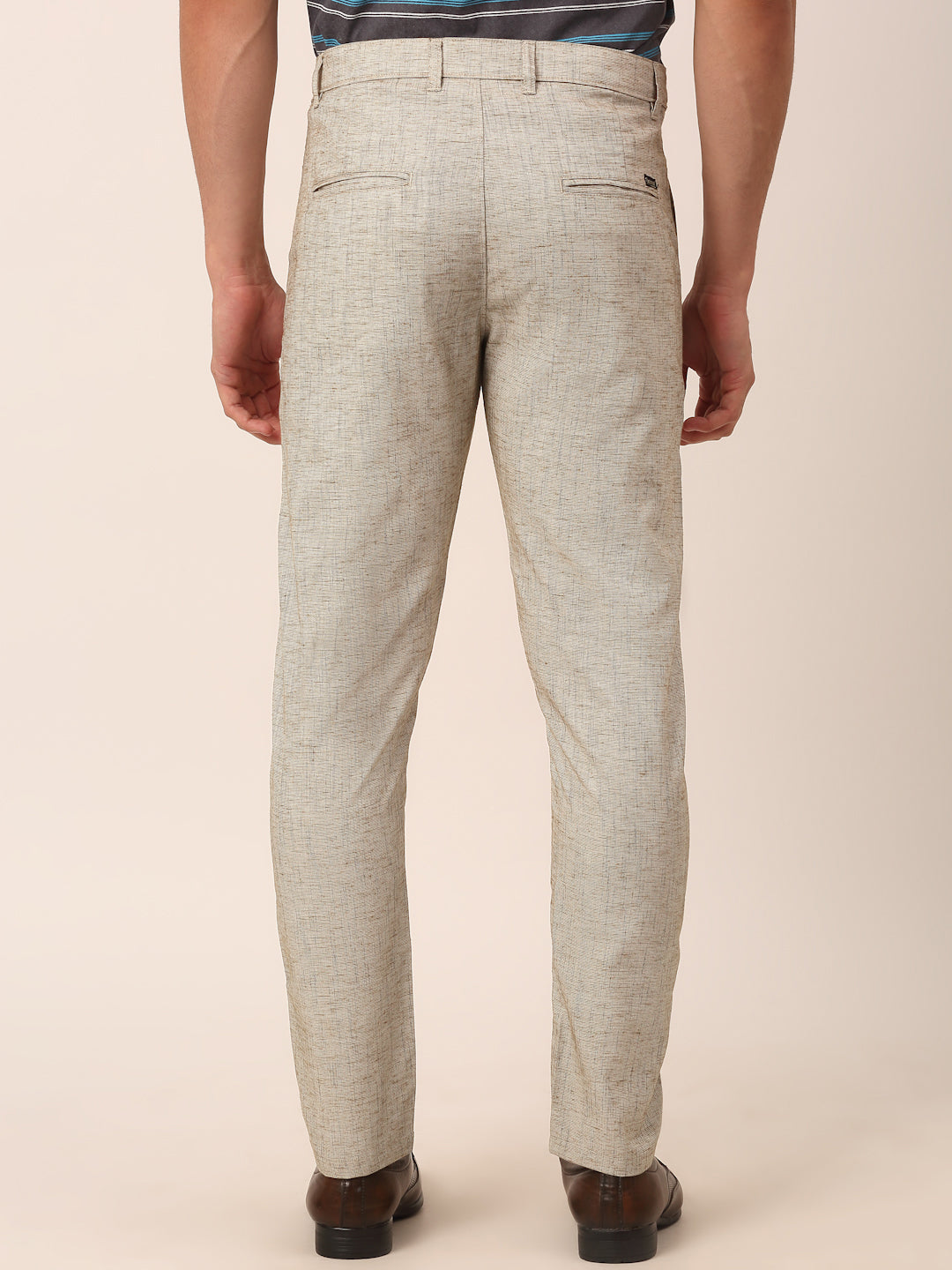 Jainish Men's Beige Linan Cotton Formal Trousers ( FGP 273 Beige ) - Distacart