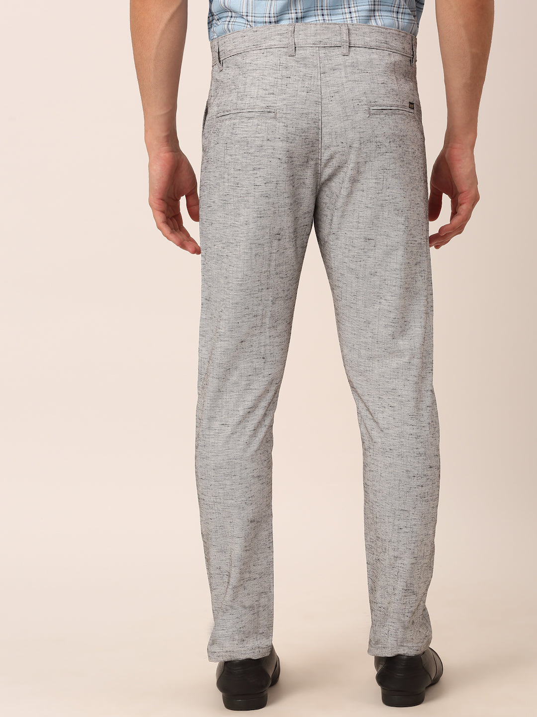 Jainish Men's Grey Linan Cotton Formal Trousers ( FGP 273 Grey ) - Distacart