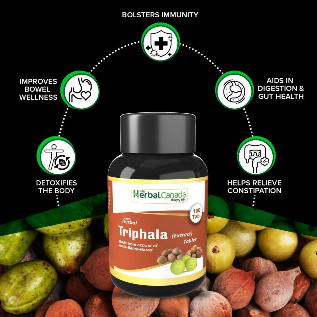 Herbal Canada Triphala Extract Tablets - Distacart
