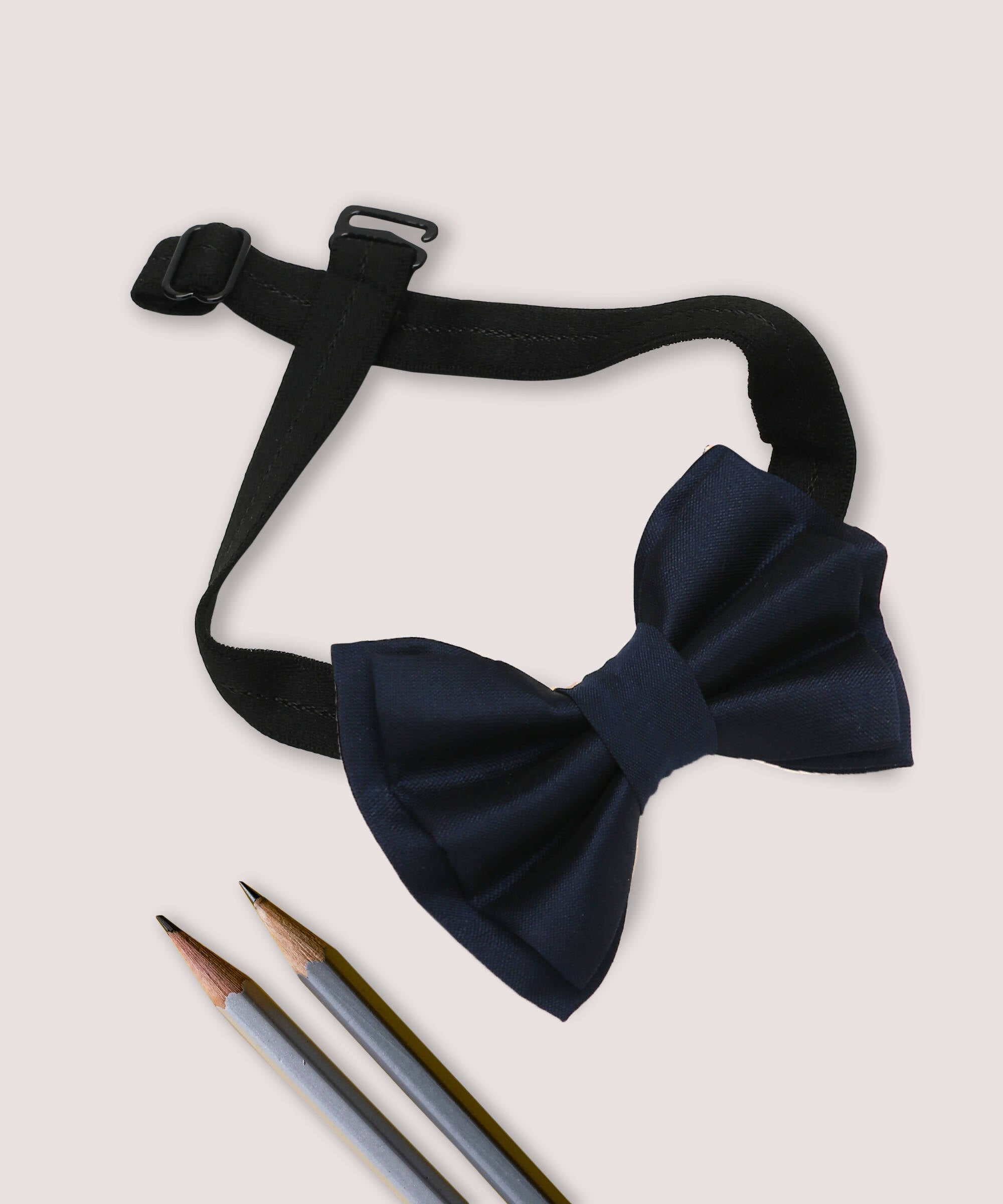 Manet Boys Solid Double Layer Bow - Navy